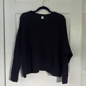 black sweater
